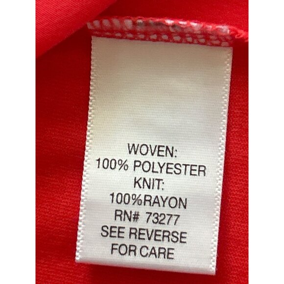 APT. 9 Women's Salmon V-Neck Short Sleeve Top XL Polyester/Rayon - Picture 5 of 8